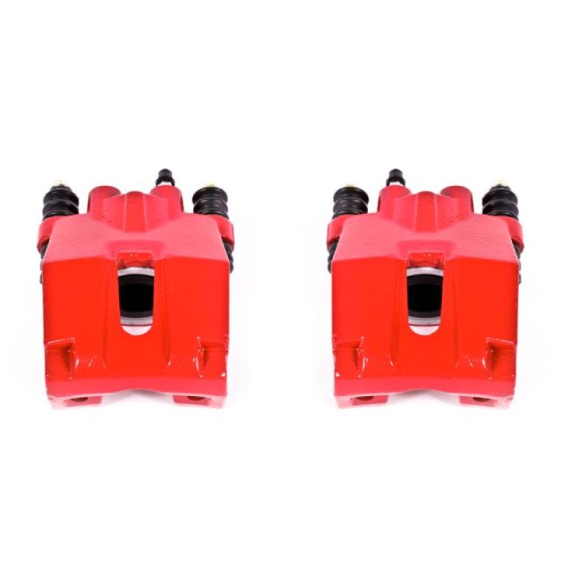 PowerStop Power Stop 04-11 Ford F-150 Rear Red Calipers w/o Brackets - Pair - Brakes Rotors & Pads
