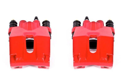 PowerStop Power Stop 04-11 Ford F-150 Rear Red Calipers w/o Brackets - Pair - Brakes Rotors & Pads