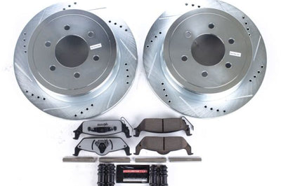PowerStop Power Stop 04-11 Ford F-150 Rear Z36 Truck & Tow Brake Kit - Brakes Rotors Pads