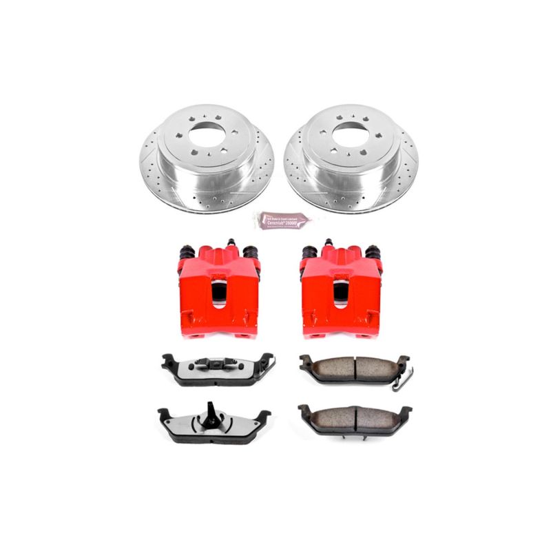 PowerStop Power Stop 04-11 Ford F-150 Rear Z36 Truck & Tow Brake Kit w/Calipers - Brakes Rotors Pads
