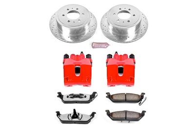 PowerStop Power Stop 04-11 Ford F-150 Rear Z36 Truck & Tow Brake Kit w/Calipers - Brakes Rotors Pads