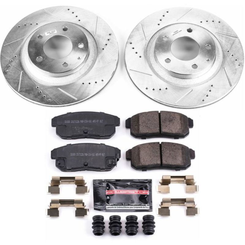 PowerStop Power Stop 04-11 Mazda RX-8 Rear Z23 Evolution Sport Brake Kit - Brakes Rotors & Pads