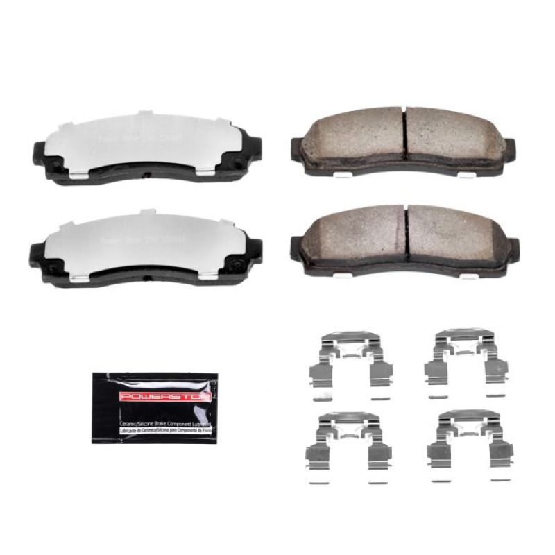 PowerStop Power Stop 05-06 Chevrolet Equinox Front Z36 Truck & Tow Brake Pads w/Hardware - Brakes Rotors