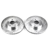 PowerStop Power Stop 05-06 Saab 9-2X Front Evolution Drilled & Slotted Rotors - Pair - Brakes Pads