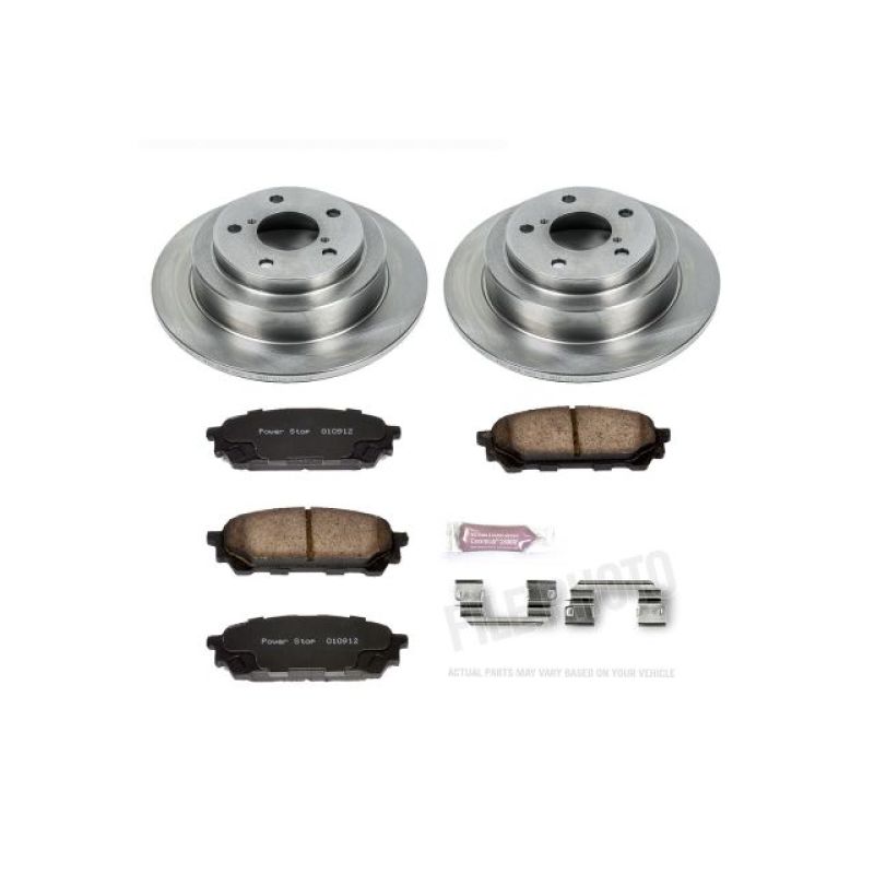 PowerStop Power Stop 05-06 Saab 9-2X Rear Autospecialty Brake Kit - Brakes Rotors & Pads