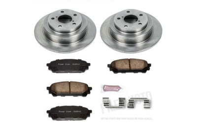 PowerStop Power Stop 05-06 Saab 9-2X Rear Autospecialty Brake Kit - Brakes Rotors & Pads