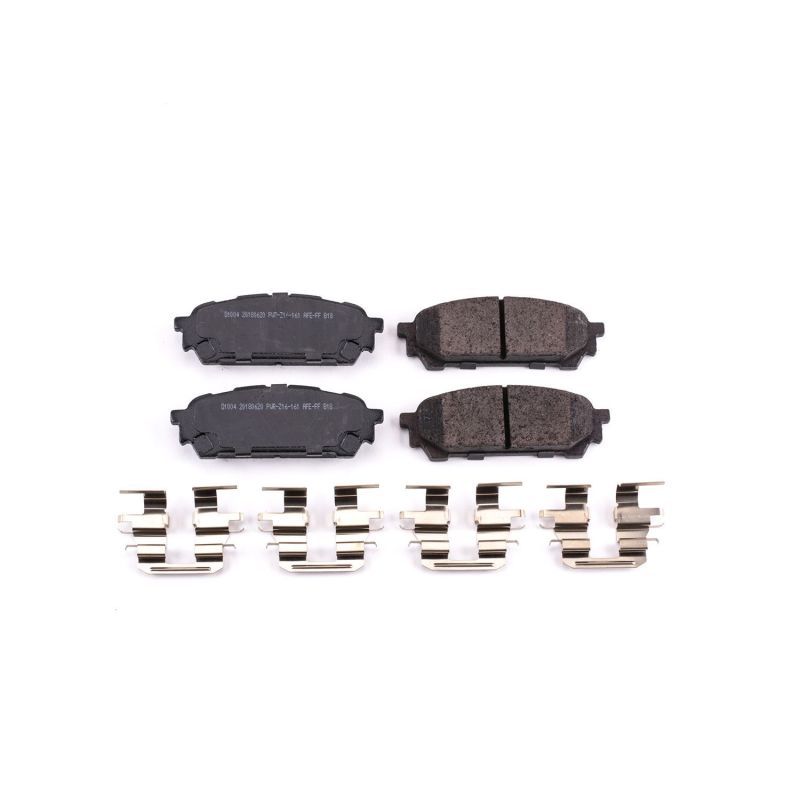 PowerStop Power Stop 05-06 Saab 9-2X Rear Z17 Evolution Ceramic Brake Pads w/Hardware - Brakes Rotors &