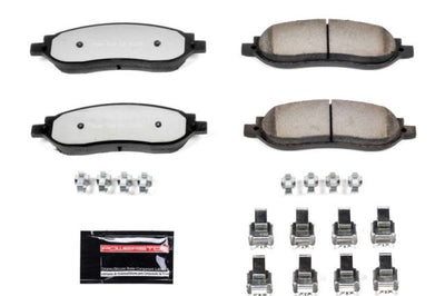 PowerStop Power Stop 05-07 Ford F-250 Super Duty Rear Z36 Truck & Tow Brake Pads w/Hardware - Brakes Rotors