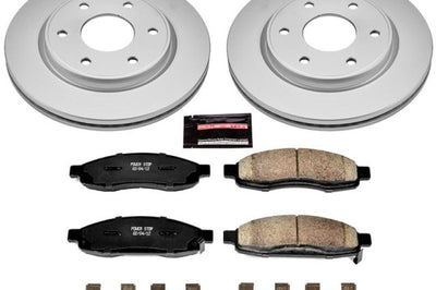 PowerStop Power Stop 05-07 Infiniti QX56 Front Z17 Evolution Geomet Coated Brake Kit - Brakes Rotors & Pads