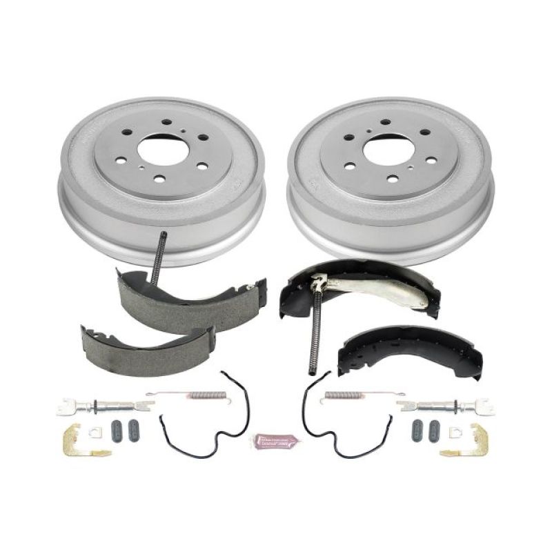 PowerStop Power Stop 05-08 Chevrolet Silverado 1500 2WD Rear Autospecialty Drum Kit - Brakes Rotors & Pads