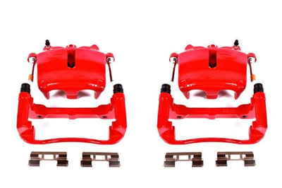 PowerStop Power Stop 05-08 Ford F-150 Front Red Calipers w/Brackets - Pair - Brakes Rotors & Pads