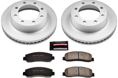 PowerStop Power Stop 05-08 Ford F-250 Super Duty Front Z17 Evolution Geomet Coated Brake Kit - Brakes Rotors & Pads