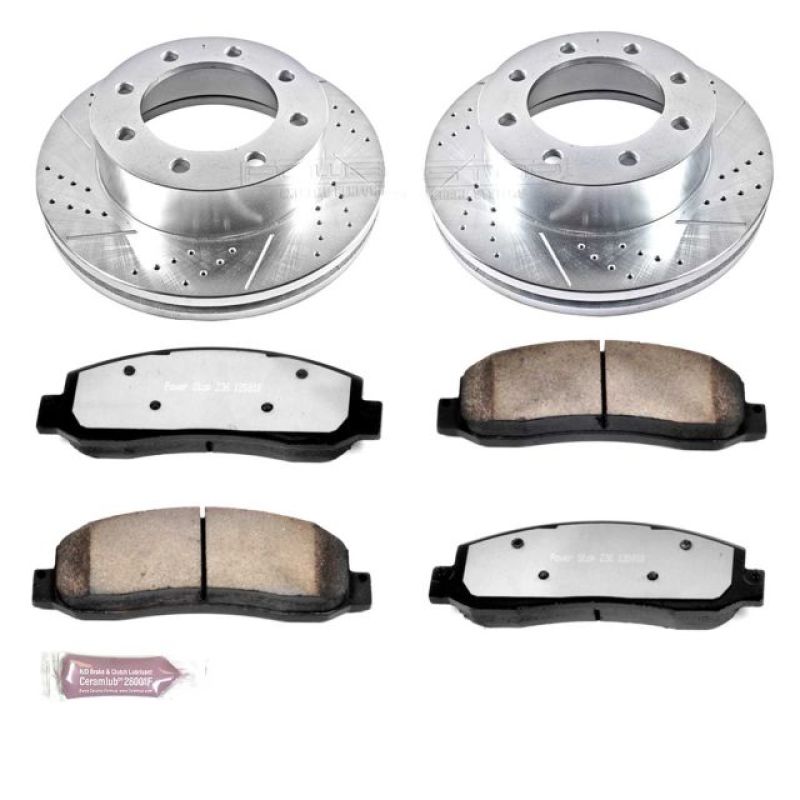 PowerStop Power Stop 05-08 Ford F-250 Super Duty Front Z36 Truck & Tow Brake Kit - Brakes Rotors Pads