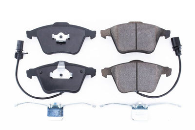 PowerStop Power Stop 05-09 Audi A4 Front Z17 Evolution Ceramic Brake Pads w/Hardware - Brakes Rotors &