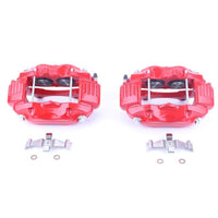 PowerStop Power Stop 05-10 Chrysler 300 Front Red Calipers w/o Brackets - Pair - Brakes Rotors & Pads