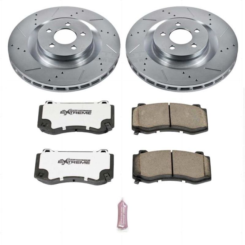 PowerStop Power Stop 05-10 Chrysler 300 SRT8 Front Z26 Street Warrior Brake Kit - Brakes Rotors & Pads