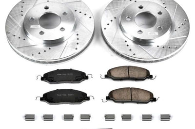 PowerStop Power Stop 05-10 Ford Mustang Front Z23 Evolution Sport Brake Kit - Brakes Rotors & Pads