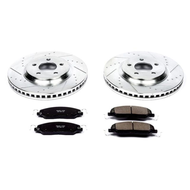 PowerStop Power Stop 05-10 Ford Mustang Front Z23 Evolution Sport Brake Kit - Brakes Rotors & Pads