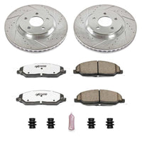 PowerStop Power Stop 05-10 Ford Mustang Front Z26 Street Warrior Brake Kit - Brakes Rotors & Pads
