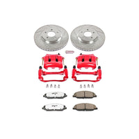 PowerStop Power Stop 05-10 Ford Mustang Front Z26 Street Warrior Brake Kit w/Calipers - Brakes Rotors & Pads
