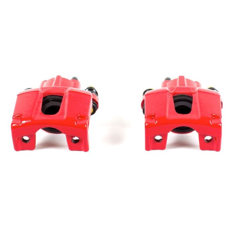 PowerStop Power Stop 05-10 Infiniti QX56 Rear Red Calipers w/o Brackets - Pair - Brakes Rotors & Pads