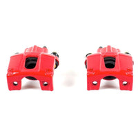PowerStop Power Stop 05-10 Infiniti QX56 Rear Red Calipers w/o Brackets - Pair - Brakes Rotors & Pads