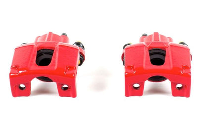 PowerStop Power Stop 05-10 Infiniti QX56 Rear Red Calipers w/o Brackets - Pair - Brakes Rotors & Pads