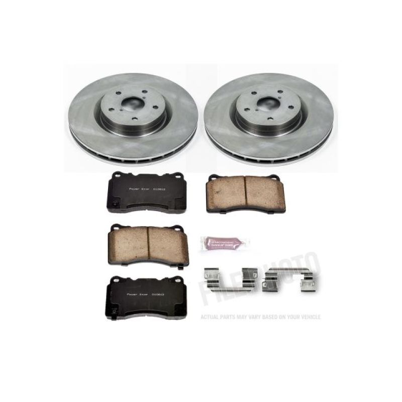 PowerStop Power Stop 05-14 Subaru Impreza Front Autospecialty Brake Kit - Brakes Rotors & Pads