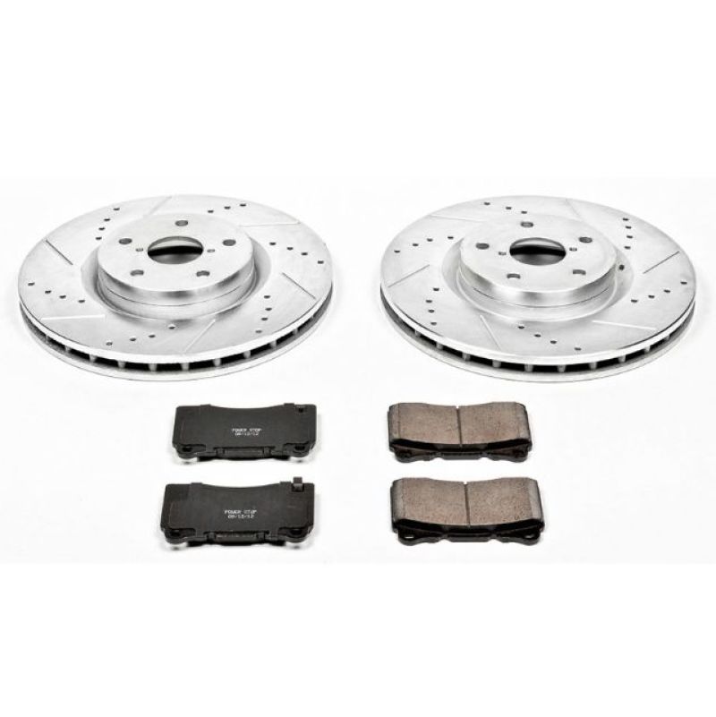 PowerStop Power Stop 05-14 Subaru Impreza Front Z23 Evolution Sport Brake Kit - Brakes Rotors & Pads
