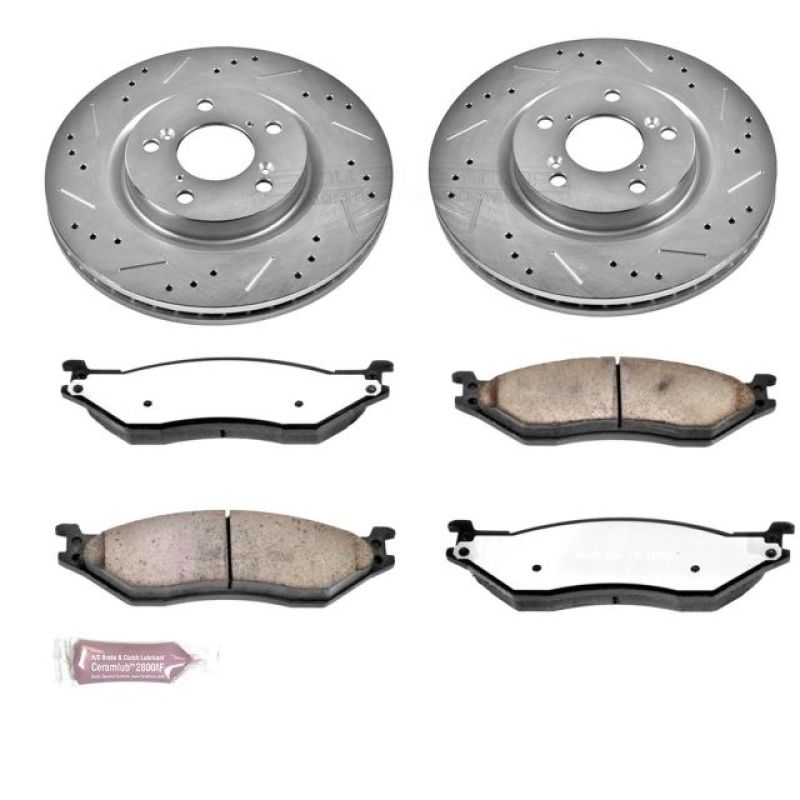 PowerStop Power Stop 05-16 Ford F-450 Super Duty Front Z36 Truck & Tow Brake Kit - Brakes Rotors Pads