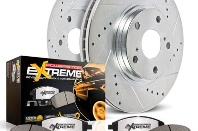 PowerStop Power Stop 05-16 Ford F-450 Super Duty Rear Z36 Truck & Tow Brake Kit - Brakes Rotors Pads
