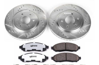 PowerStop Power Stop 05-18 Nissan Frontier Front Z36 Truck & Tow Brake Kit - Brakes Rotors Pads