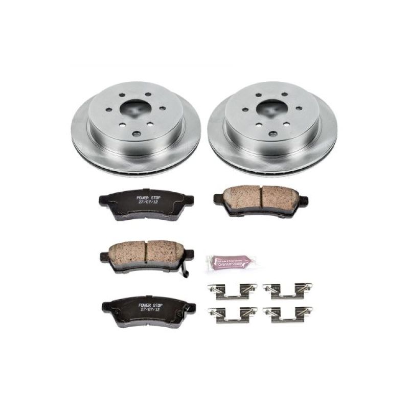 PowerStop Power Stop 05-18 Nissan Frontier Rear Autospecialty Brake Kit - Brakes Rotors & Pads