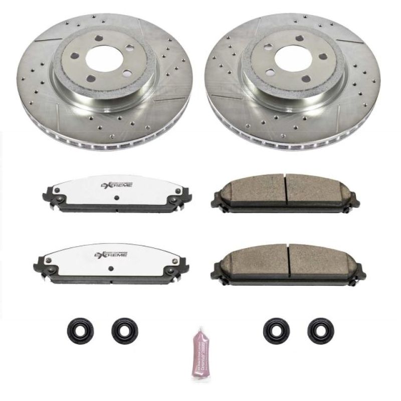 PowerStop Power Stop 05-19 Chrysler 300 Front Z26 Street Warrior Brake Kit - Brakes Rotors & Pads
