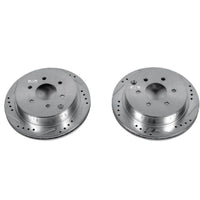 PowerStop Power Stop 05-19 Nissan Frontier Rear Evolution Drilled & Slotted Rotors - Pair - Brakes Pads