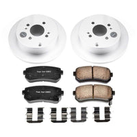 PowerStop Power Stop 06-07 Hyundai Accent Rear Z17 Evolution Geomet Coated Brake Kit - Brakes Rotors & Pads