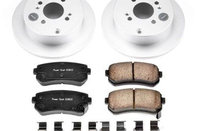 PowerStop Power Stop 06-07 Hyundai Accent Rear Z17 Evolution Geomet Coated Brake Kit - Brakes Rotors & Pads