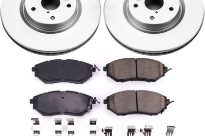 PowerStop Power Stop 06-07 Subaru B9 Tribeca Front Z17 Evolution Geomet Coated Brake Kit - Brakes Rotors & Pads
