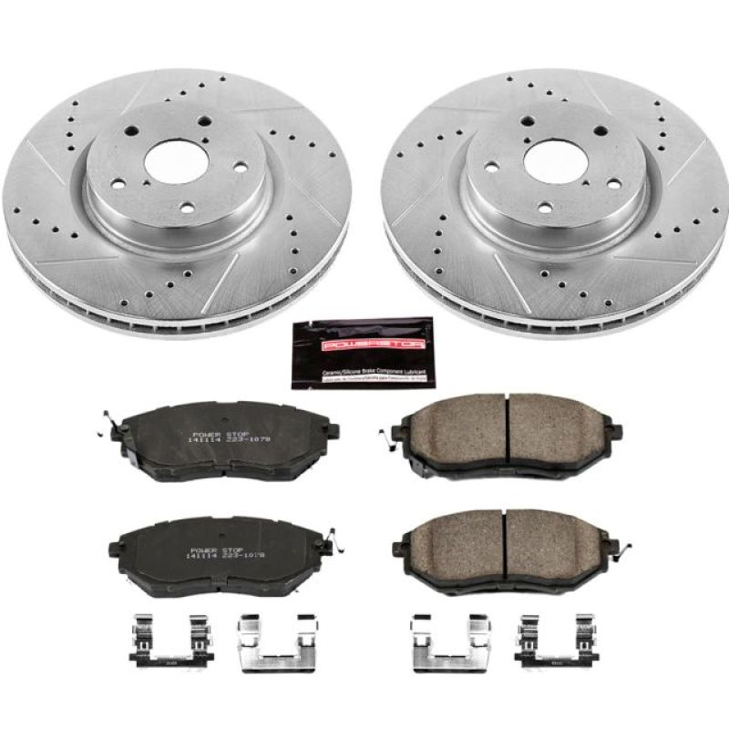 PowerStop Power Stop 06-07 Subaru B9 Tribeca Front Z23 Evolution Sport Brake Kit - Brakes Rotors & Pads