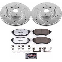 PowerStop Power Stop 06-07 Subaru B9 Tribeca Front Z26 Street Warrior Brake Kit - Brakes Rotors & Pads