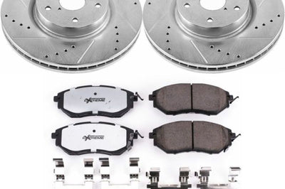PowerStop Power Stop 06-07 Subaru B9 Tribeca Front Z26 Street Warrior Brake Kit - Brakes Rotors & Pads