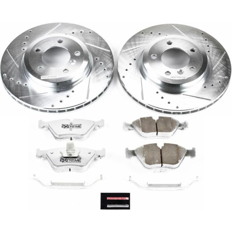 PowerStop Power Stop 06-08 BMW Z4 Front Z26 Street Warrior Brake Kit - Brakes Rotors & Pads