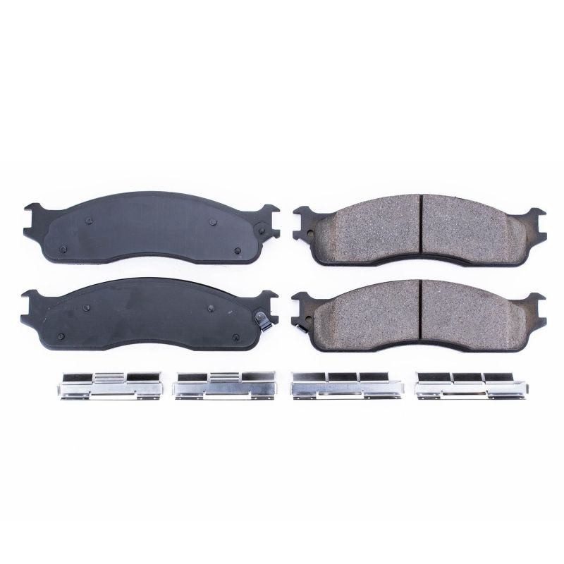 PowerStop Power Stop 06-08 Dodge Ram 1500 Front Z17 Evolution Ceramic Brake Pads w/Hardware - Brakes Rotors &