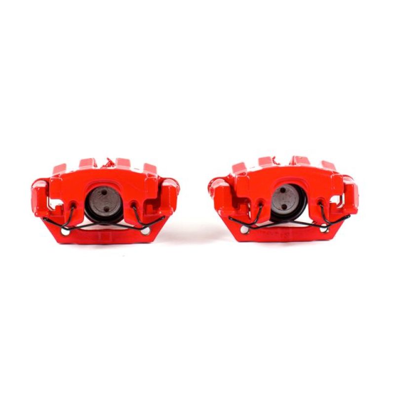 PowerStop Power Stop 06-09 Pontiac Solstice Rear Red Calipers w/Brackets - Pair - Brakes Rotors & Pads