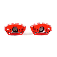 PowerStop Power Stop 06-09 Pontiac Solstice Rear Red Calipers w/Brackets - Pair - Brakes Rotors & Pads