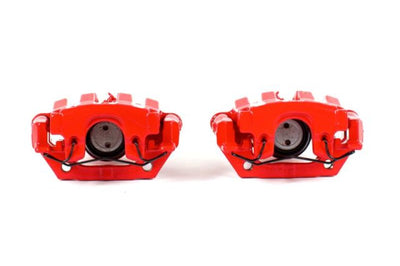 PowerStop Power Stop 06-09 Pontiac Solstice Rear Red Calipers w/Brackets - Pair - Brakes Rotors & Pads