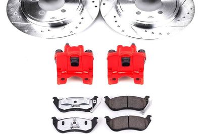 PowerStop Power Stop 06-10 Ford Explorer Rear Z36 Truck & Tow Brake Kit w/Calipers - Brakes Rotors Pads