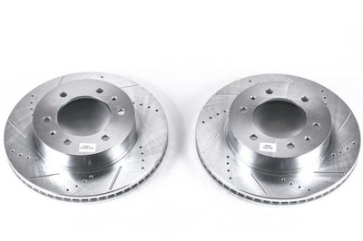 PowerStop Power Stop 06-10 Hummer H3 Front Evolution Drilled & Slotted Rotors - Pair - Brakes Pads