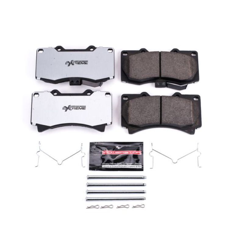 PowerStop Power Stop 06-10 Hummer H3 Front Z36 Truck & Tow Brake Pads w/Hardware - Brakes Rotors