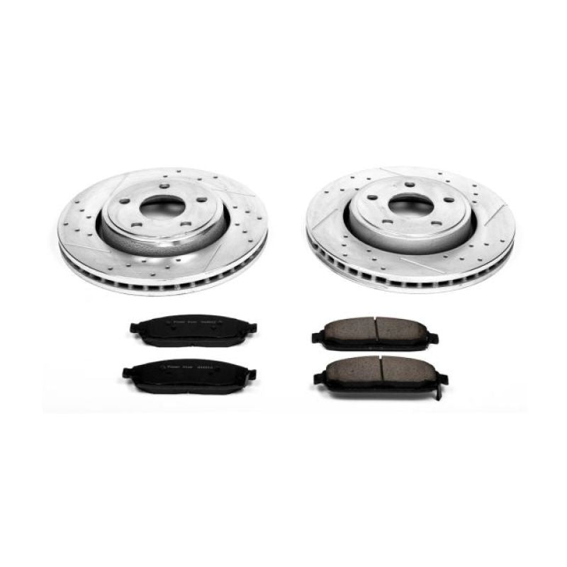 PowerStop Power Stop 06-10 Jeep Commander Front Z23 Evolution Sport Brake Kit - Brakes Rotors & Pads